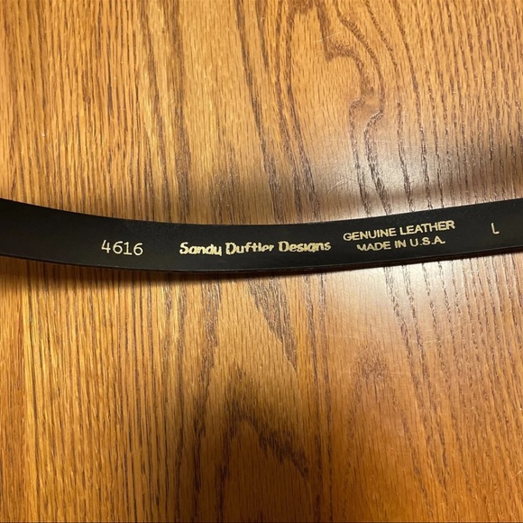 Sandy Duftler Designs Genuine Leather Belt Large - Picture 2 of 3